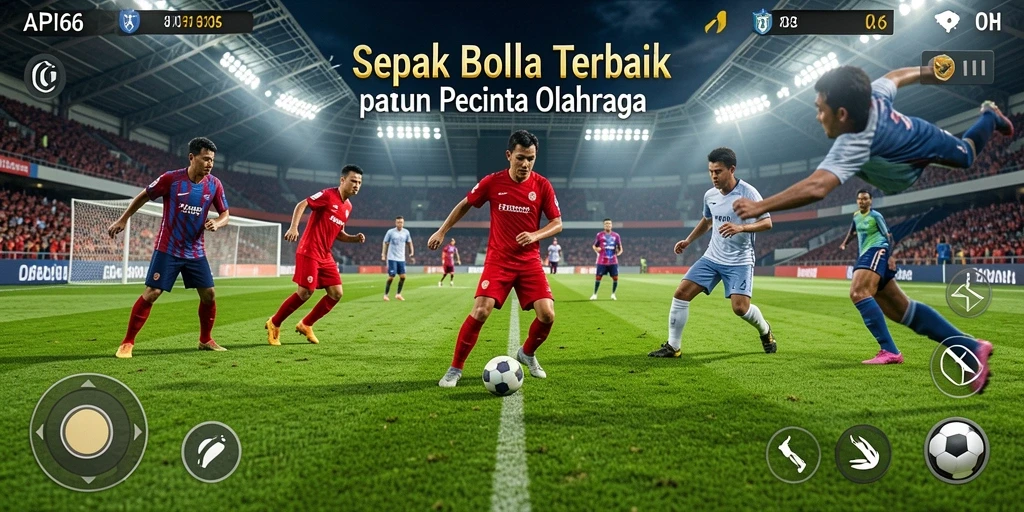 Tangkapan layar menampilkan aksi mendebarkan dalam permainan sepak bola.