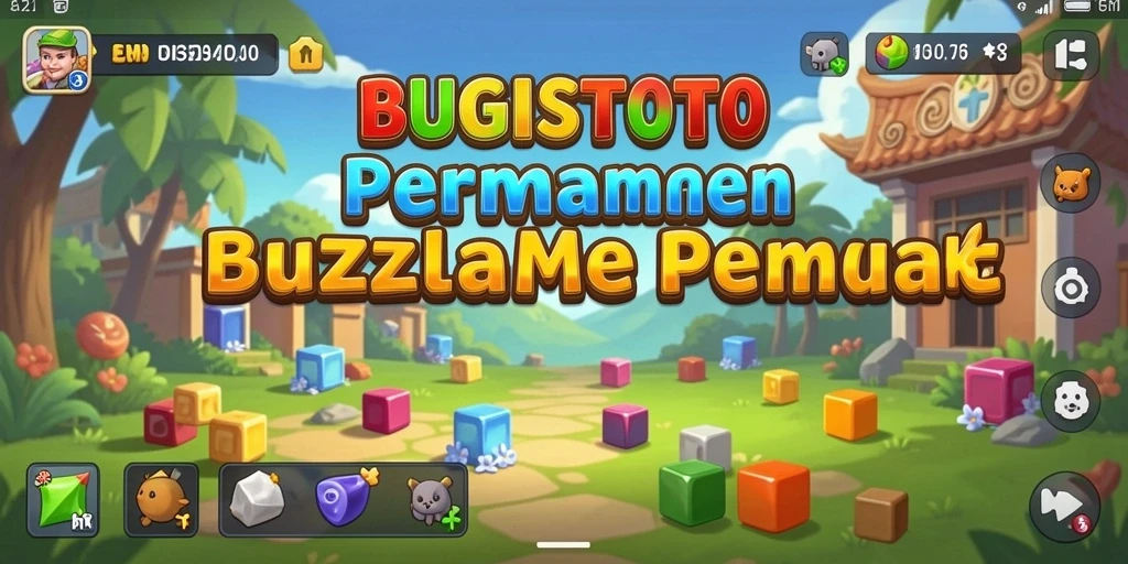Tampilan gameplay seru dalam game Puzzle BUGISTOTO.