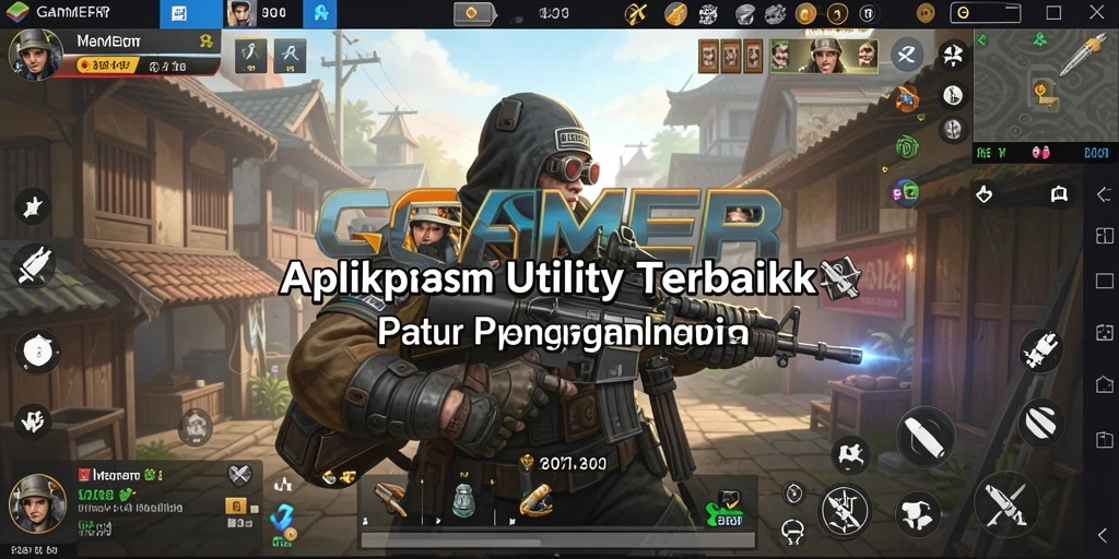 Tampilan utama GAMERP dengan fitur-fitur Utility yang menarik.