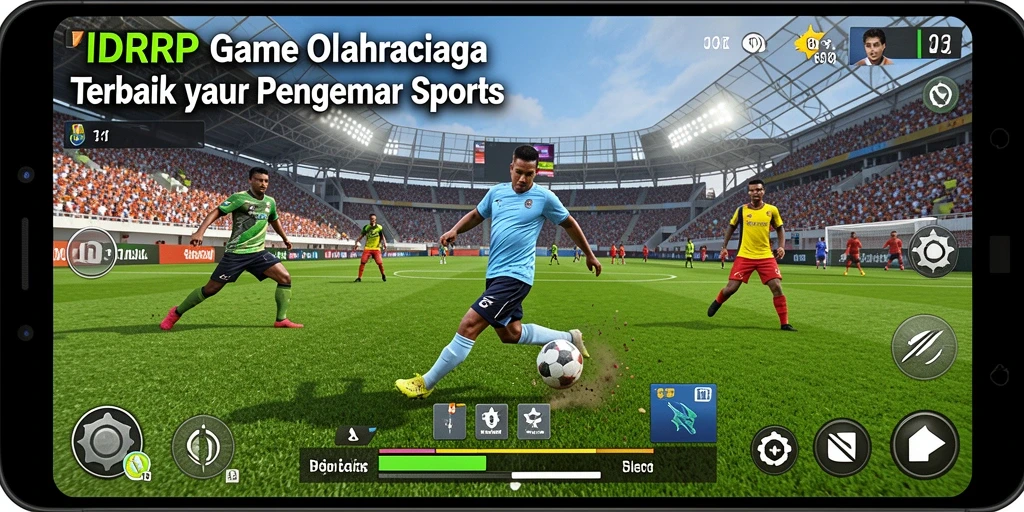Gameplay IDRRP menampilkan aksi olahraga yang seru dan mendebarkan.