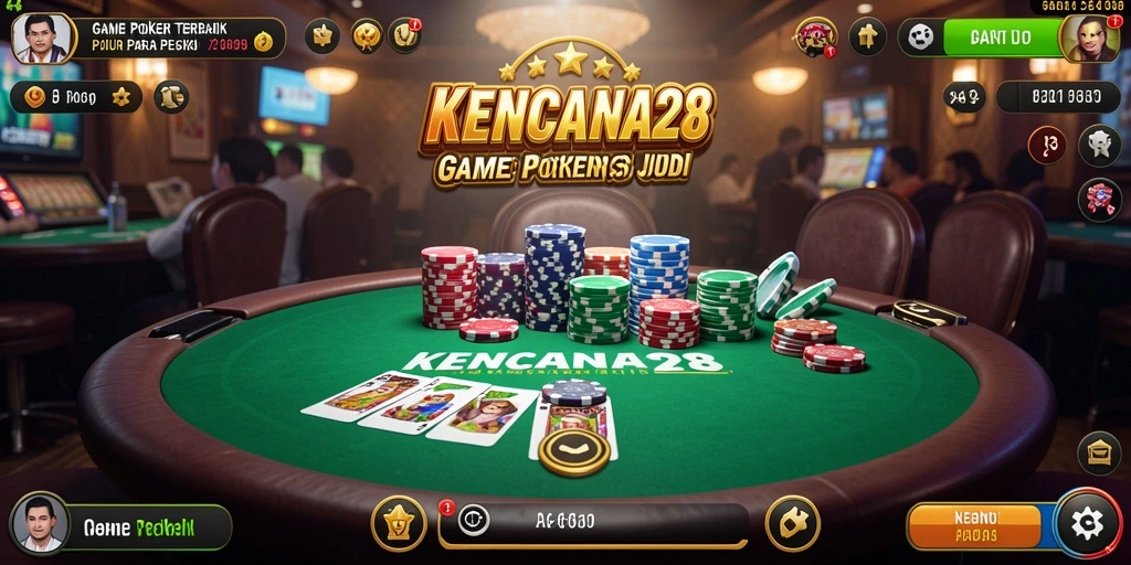 Tampilan gameplay Poker yang menarik di KENCANA28.