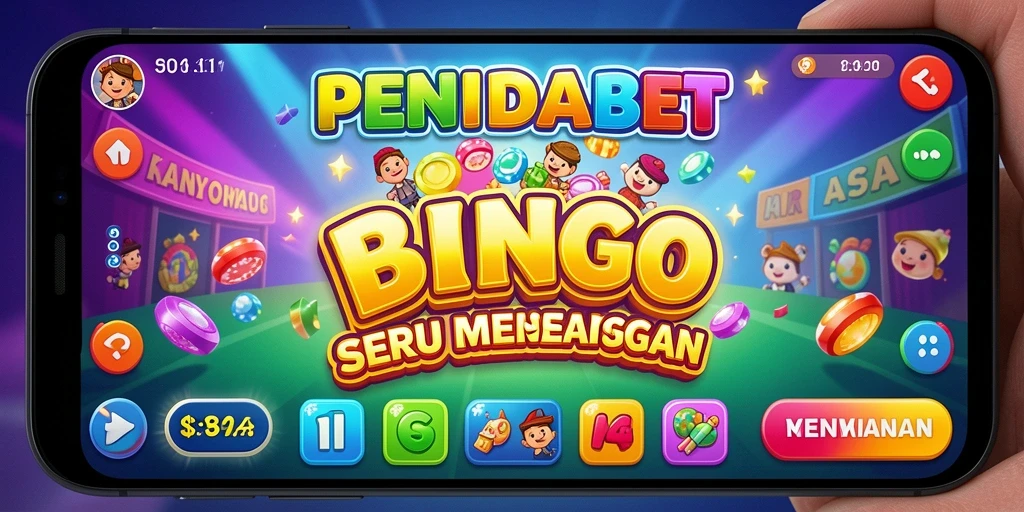 Tampilan gameplay seru dalam PENIDABET yang menampilkan bingo.