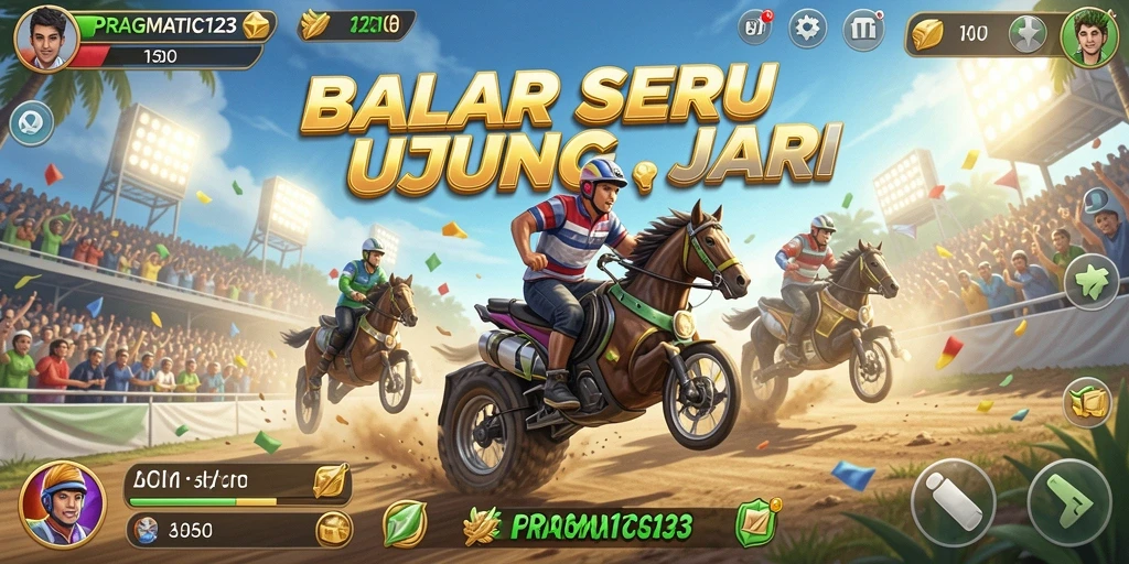 Tampilan gameplay seru dari PRAGMATIC123 saat balapan di trek menantang.
