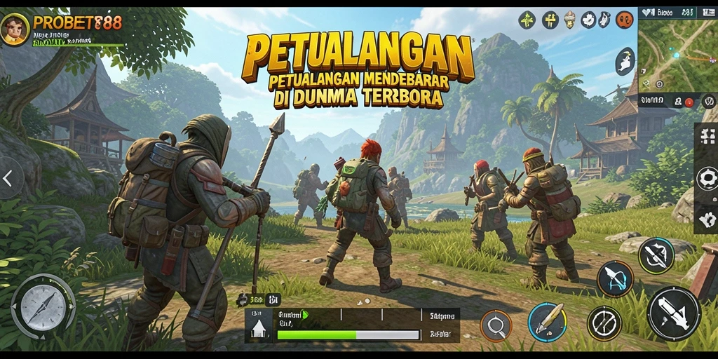 Tampilan menarik gameplay menjelajah dunia terbuka PROBET88.