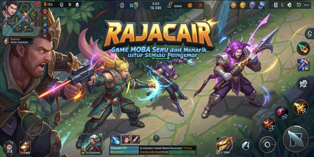 Tampilan gameplay seru dan mendebarkan di RAJACAIR.