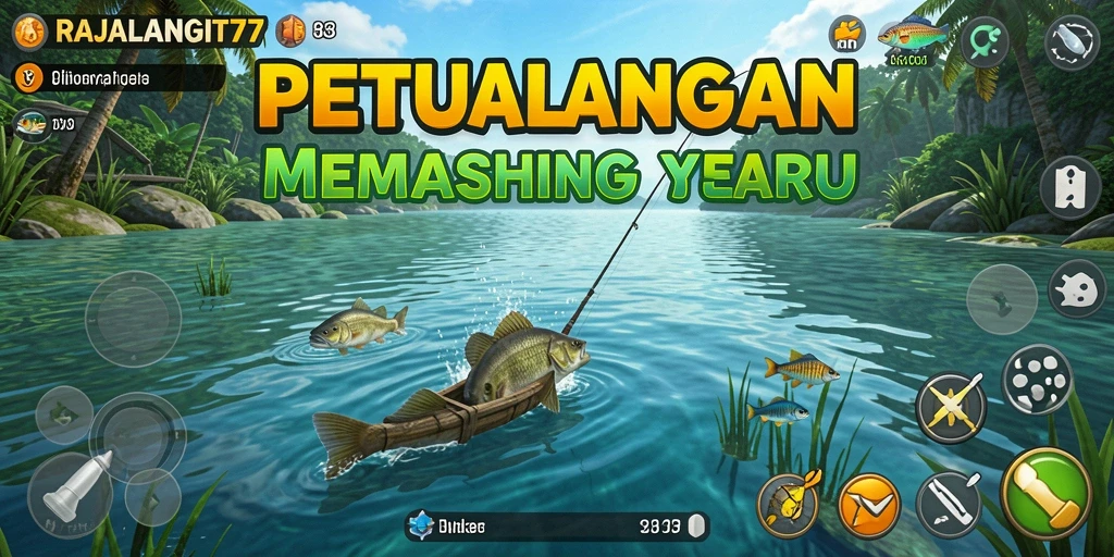 Tangkapan ikan yang memukau dalam RAJALANGIT77 saat gameplay.