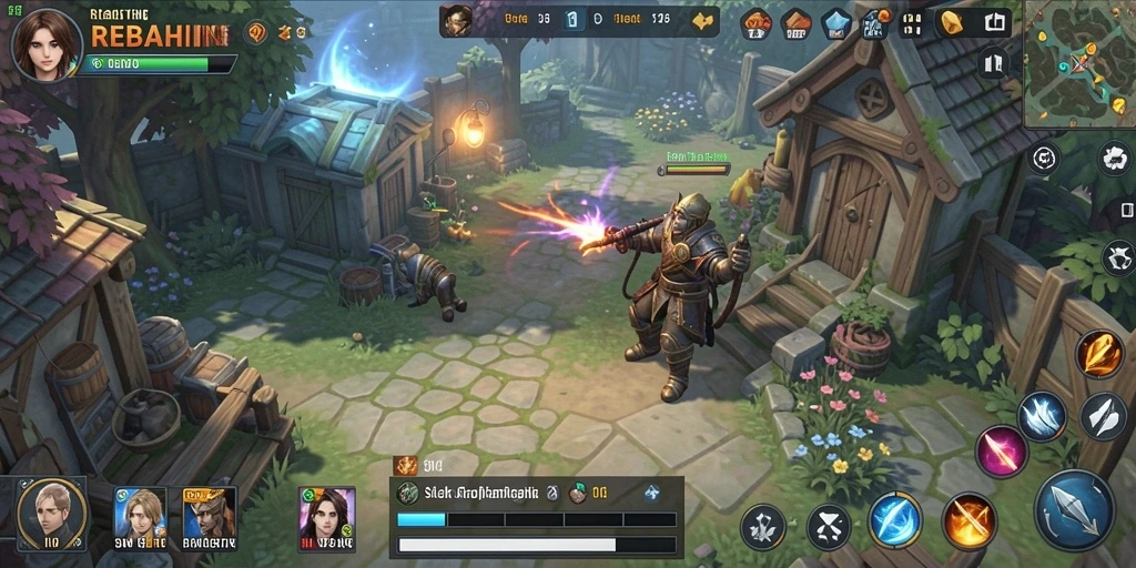 Tampilan gameplay SLG yang menarik dan dinamis dari REBAHIN.