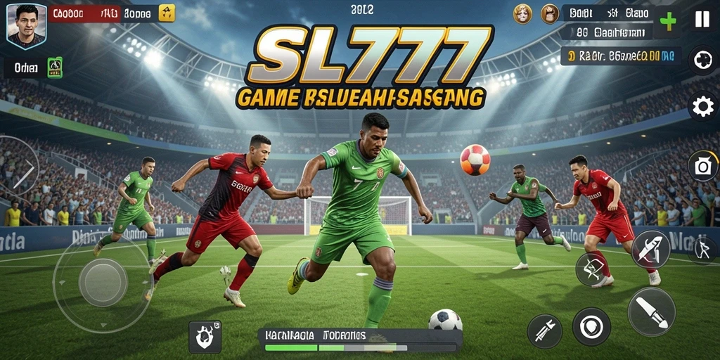 Screenshot gameplay SL777 yang menampilkan pertarungan olahraga yang mendebarkan.