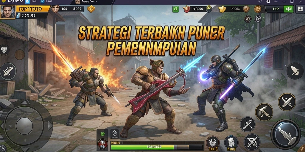 Tampilan screenshot gameplay menarik dari TOP1TOTO dengan pertarungan strategis.