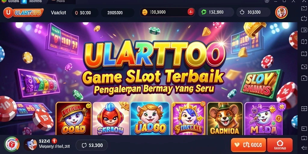 Screenshot ULARTOTO menunjukkan gameplay seru dengan tampilan slot yang menarik.