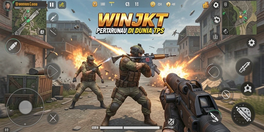 Tangkapan layar WINJKT menampilkan aksi pertempuran yang mendebarkan.