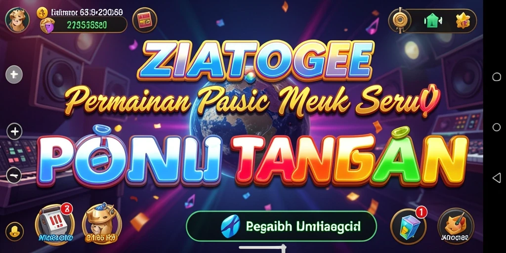 Tampilan gameplay ZIATOGEL yang seru dan interaktif.